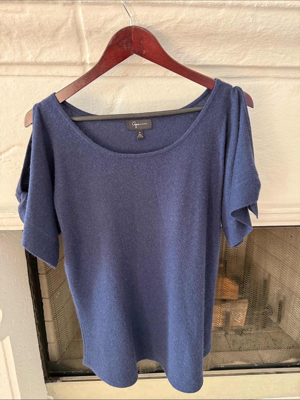 Cashmere Short Sleeve Knit Top